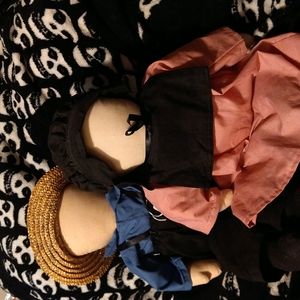 Amish spirited dolls.